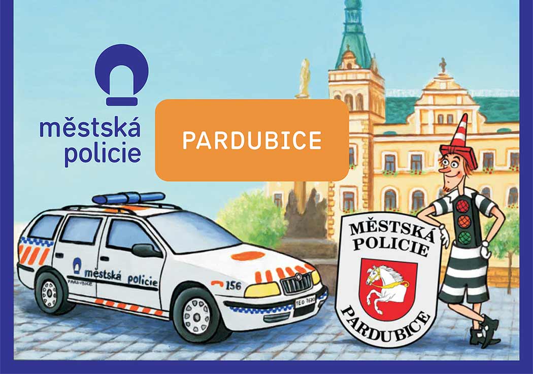 Ilustrace pro MP Pardubice - maskot Pepík Pozordej