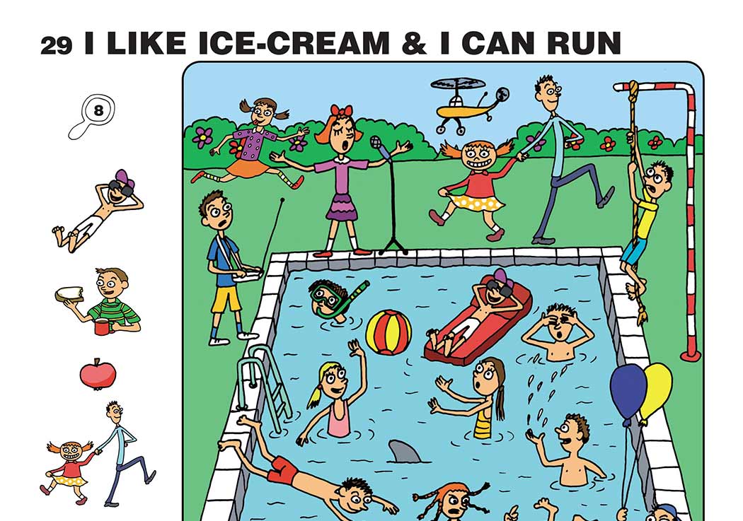 Výuková ilustrace - učebnice angličtiny pro MŠ - Ice cream