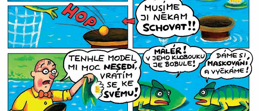 3 dílný komiks, Čenda Buráček, pro nakladatelství GRADA